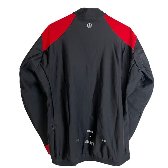 Siroko J1 Montoso Cycling Jacket Mens Size 2XL Black Red Outdoors Full Zip - Picture 2 of 9